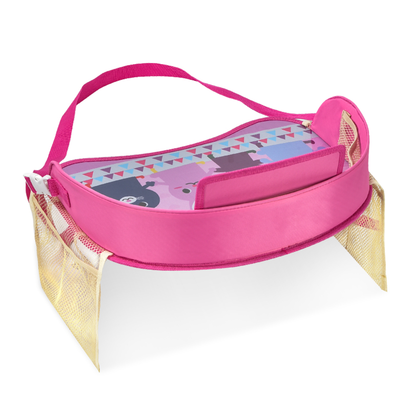 Uniqe design pink kids travel tray