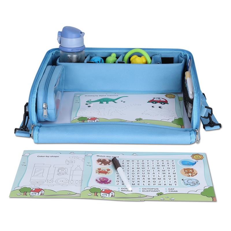 Blue kids travel lap desk