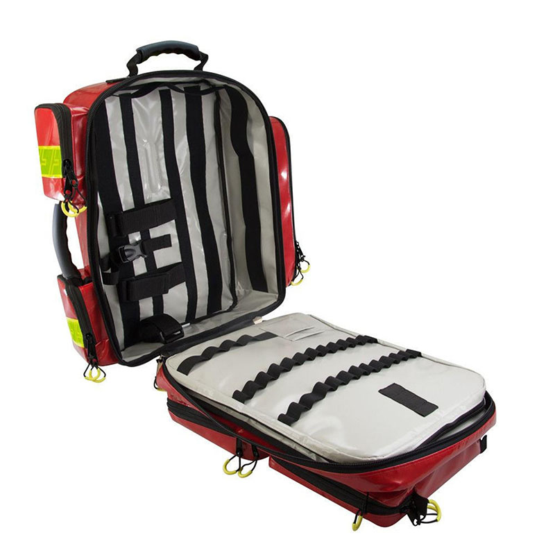 X Large red emergency medical responder backpack